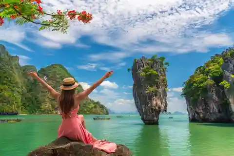 Van Krabi, Ao nang: James Bond eiland per speedboot