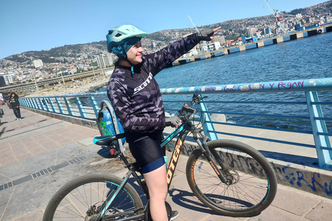 Cykeltur längs kusten i Viña del Mar eller Valparaíso, du väljer!