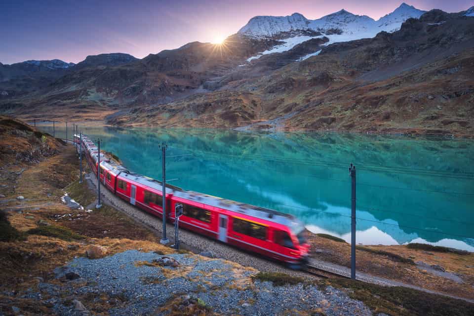Tour photo: Swiss Alps by train from Milan via Tirano