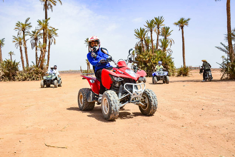 Activité quad à Marrakech : Oasis des Palmiers et désert de Jbilat