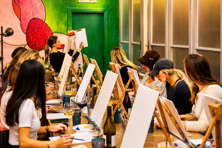 Rome: Afternoon Paint and Sip Experience in Piazza Navona