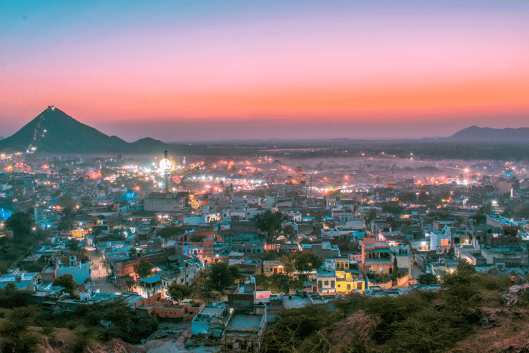 Från Jaipur : Ajmer Pushkar privat tur med taxi med guideFrån Jaipur: Ajmer Pushkar privat rundtur med taxi och guide