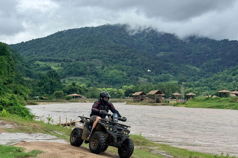 Chiang Mai Adventure: Rafting, ATV & Elephants Experience. Bamboo rafting (4km.) & 1 hrs. ATV.
