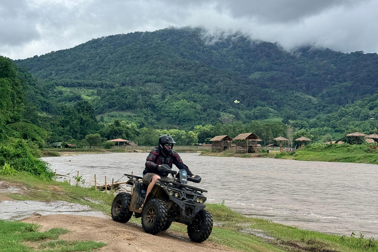 Chiang Mai Adventure: Rafting, ATV & Elephants Experience. Bamboo rafting (4km.) & 1 hrs. ATV.