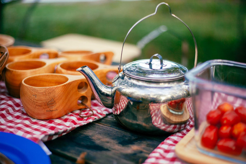 Stockholm: Vandring, utomhusmatlagning och kallvattenflytningPickup from Stockholm - drop-off Vaxholm