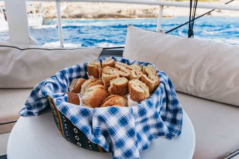 Rhodes: Romantic Gulet Cruise w/ Swimming, Buffet & Drinks