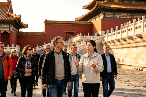 Beijing: Forbidden City & Great Wall by Van, Toboggan & Foot Package 3: Shared Small Group Tour+ Transfer to the Wall