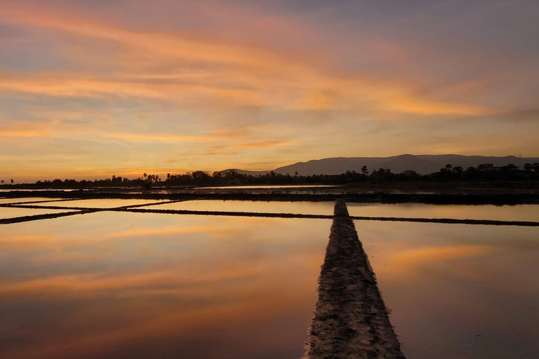 Countryside: Pepper Farm, Lake, Salt field Reflection Sunset