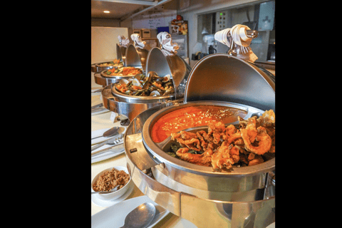 Boracay: Beachfront Buffet with Live Music White Sand Hotel 8 Eight by the Beach Dinner Buffet