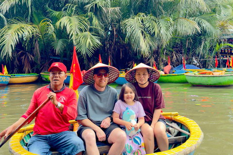 From Da Nang: Basket Boat, Old Town & Hoi An Memories Show Basket Boat, Hoi An and Memories show | Only 4s private car