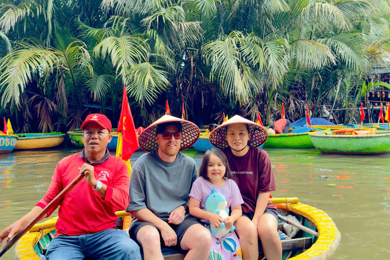 From Da Nang: Basket Boat, Old Town & Hoi An Memories Show Basket Boat, Hoi An and Memories show | Only 4s private car