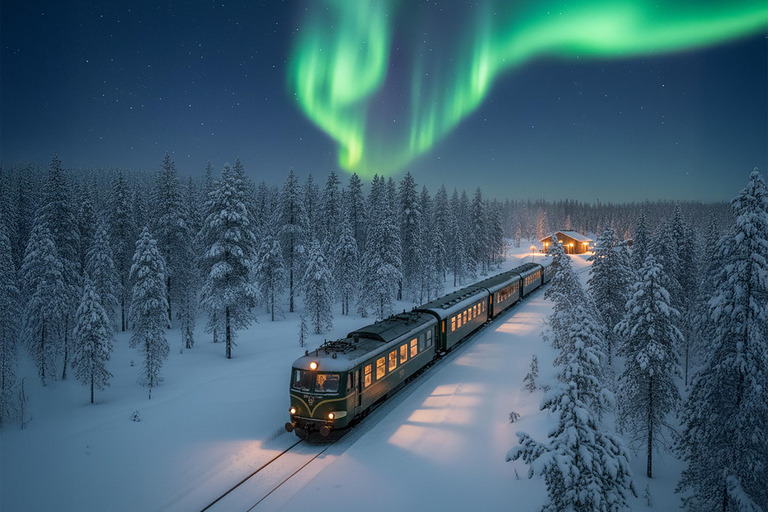 Rovaniemi Insider: Night train in Winter Forest