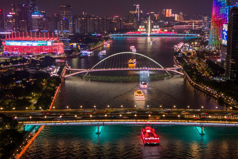 Guangzhou Night Tour: CantonTower, Dinner, Pearl RiverCruise