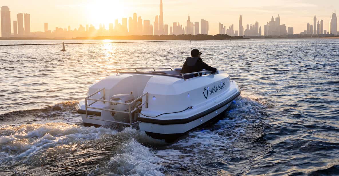 Self-Drive Boat Tour in Creek Harbour - 5 Pax — a boat tour from Dubai, UAE