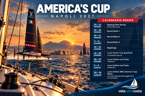 Naples Special America's Cup from the Sea: Experience the Races from the Sea Naples America's Cup special from the sea: Experience the regattas from the sea