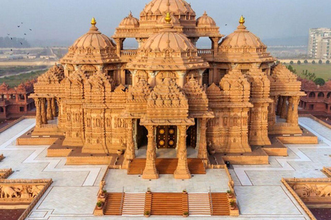 Deli: visita ao Templo Akshardham com espetáculo de luz e águaDeli: visita ao Templo de Akshardham com espetáculo de luzes e água
