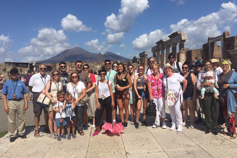 Pompeii & Vesuvius: Tour from Naples Tour in English/Spanish/Italian - Max of 40 Participants