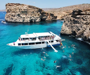 De Sliema: Comino, Crystal Lagoon e Blue Lagoon Cruise