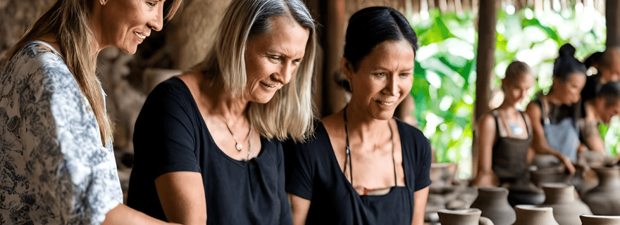 Borobudur : Atelier de fabrication de poterie