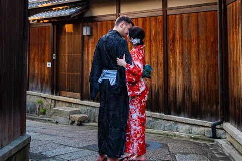 Kyoto: Kimono fotoshoot voor paren en solo