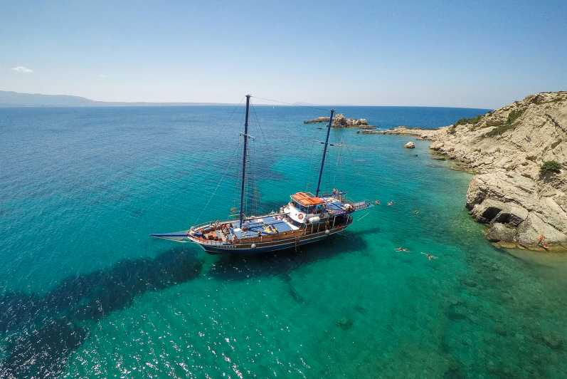 From the Port of Kos: Full Day Boat Cruise to 3 Islands
