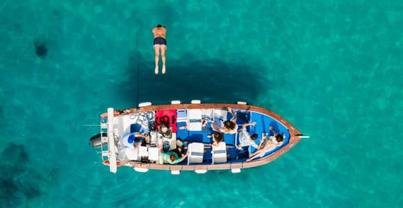 From Corfu: Private Shaded Wooden Boat Cruise to Hidden Bays