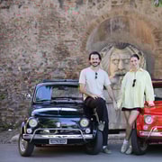 Roma: Servicio de fotografía vintage con Fiat Cinquecento
