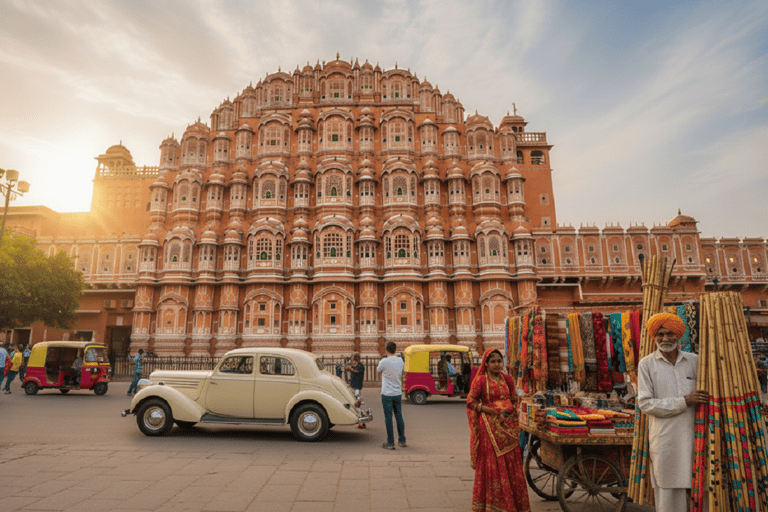 Jaipur: Half or Full-Day Sightseeing Tour with Guide+ Pickup Full Day Sightseeing Tour by Tuk- Tuk with Driver+ Pickup