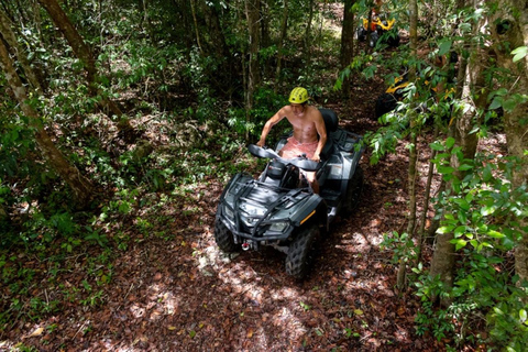 Puerto Morelos: Tour estremo in ATV, Zipline e CenotePiccolo gruppo