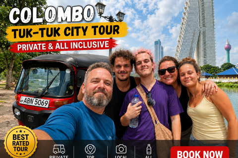 Colombo: Private Tuk-Tuk City Tour with Guide & Tickets Colombo: Express Sightseeing Tuk-Tuk Tour in 2 Hours