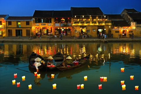 Visita a la ciudad de Hoi An-Paseo en barco-Suelta la linterna de flores en el ríoTour privado desde Hoi An
