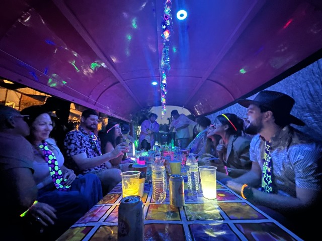 Visit Mexico City Xochimilco Neon Night Traditional Boat Party in Ciudad de México