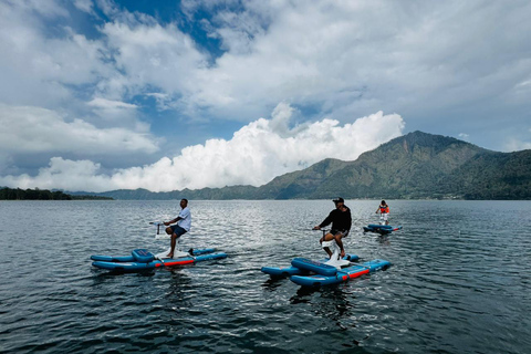 Bali/Mount Batur: Guided Lake Batur Water Bike Experience Guided Water Bike Experience with Meeting Point