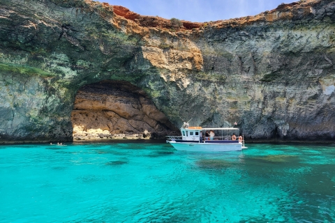 Mellieha: Gozo, Comino, Sea Caves, and Blue Lagoon Cruise