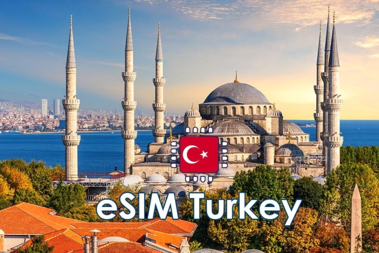 Turkije: Plan taryfowy eSIM na transmisję danych - 10 GBPlan taryfowy na transmisję danych w sieci komórkowej w Turcji - 10 GB (30 dni)