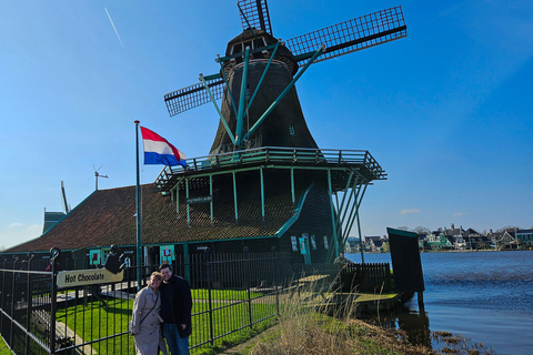 Amsterdam: Tour guidato dal vivo di Zaanse Schans e degustazione di formaggiGiro in spagnolo