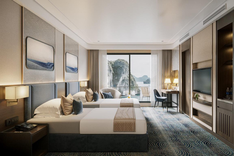 From Hanoi: Ha Long Bay 2-Day Cruise Calista 6 Stars Cruise