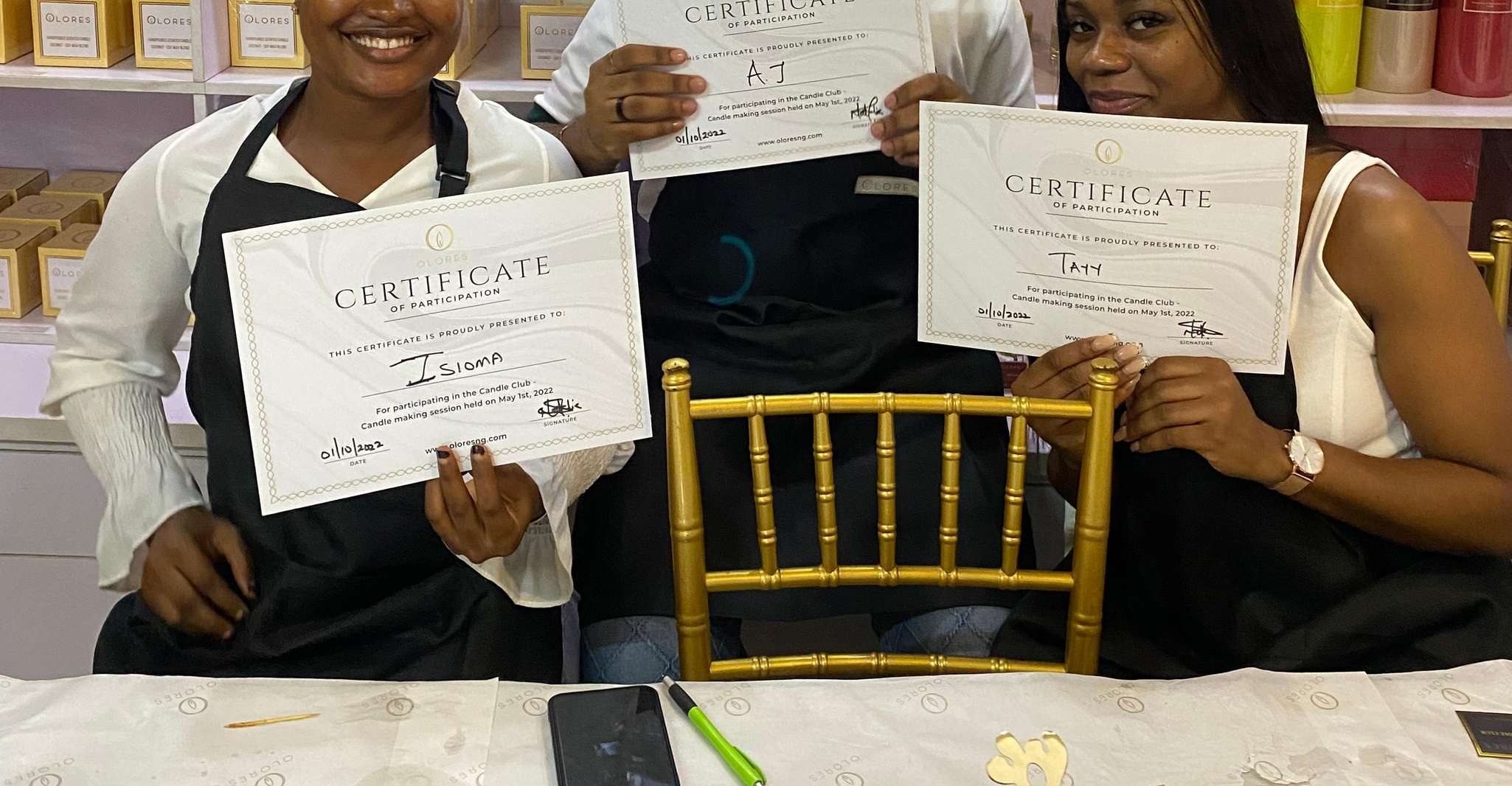 Lagos Nigeria, Candlemaking Experience with Refreshment SuiteTrails