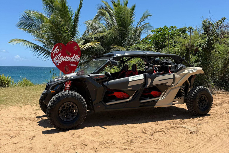 Puerto Rico: 2-Hour UTV Adventure to Ruins, Aguadilla Beach 4 Person Convoy Style