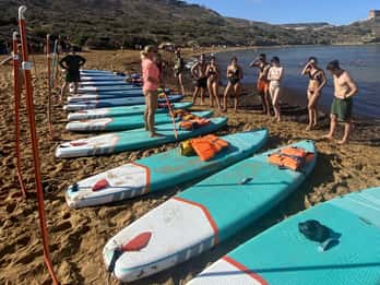 Stand-Up Paddleboarding Lesson at Malta Surf School