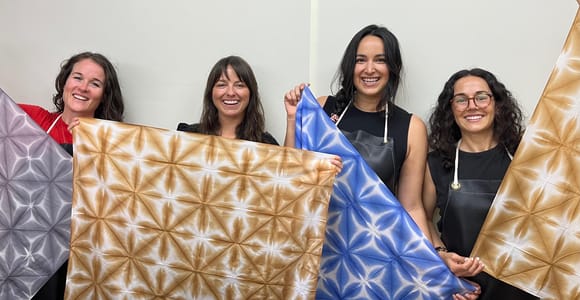 Shibori Furoshiki Course at Kyoto Shibori Museum