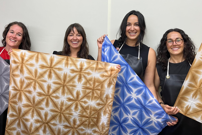 Corso di Shibori Furoshiki al Museo Shibori di Kyoto