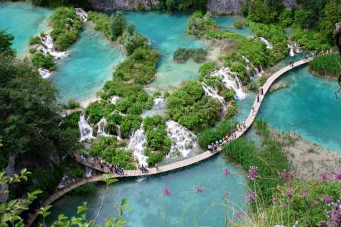 From Omis, Split or Trogir: Plitvice Lakes Small Group Tour