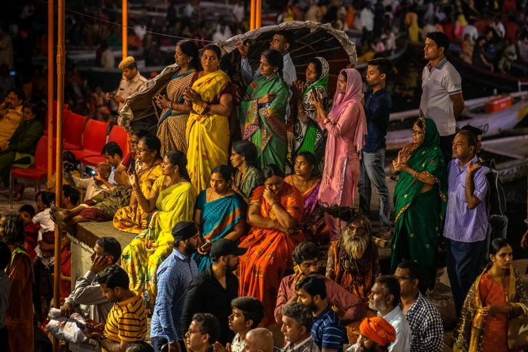 Varansi: jednodniowa wizyta w Sarnath z Driftingiem i Ganga AartiRrice z przewodnikiem + samochód + rejs wycieczkowy + bilety wstępu