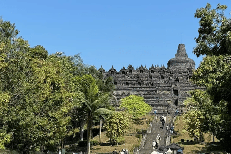 Tour di Prambanan e scalata di Borobudur con biglietto