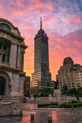 Mexico City: Night Walk with Optional Torre Latino