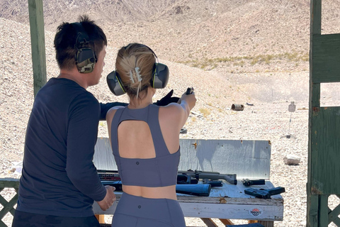 Las Vegas: Outdoor Shooting, Hoover Dam, and Mountain Trip Full-Auto Explosive Experience - 5 Gun Package