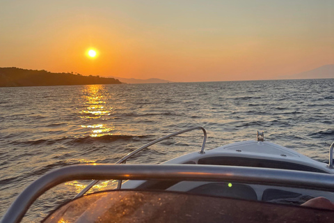 Zakynthos: Myzithres & Caves Private Romantic Sunset Cruise