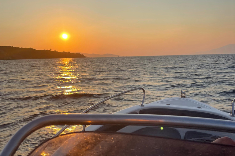 Zakynthos: Myzithres & Caves Private Romantic Sunset Cruise