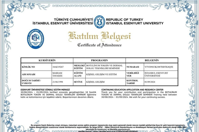 Tbilisi: Private Full-Face Botox with Hotel Pickup, optional